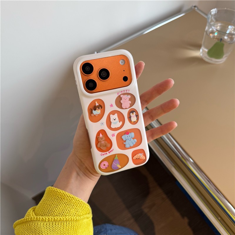 IPhone 17 PRO MAX Họa tiết động vật hoạt hình Chất liệu TPU Vỏ điện thoại xử lý IMD