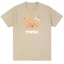 Áo thun Cotton nguyên chất họa tiết gấu kem dễ thương và vui nhộn dành cho nam và nữ
