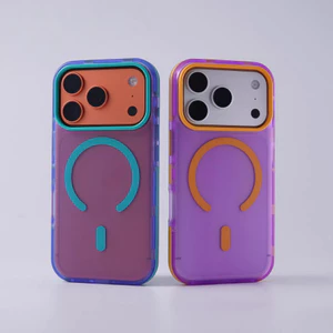 Ốp lưng cứng mờ viền chặn màu tương thích cho iPhone 14 pro max 15 pro max 16 pro max 17 pro max