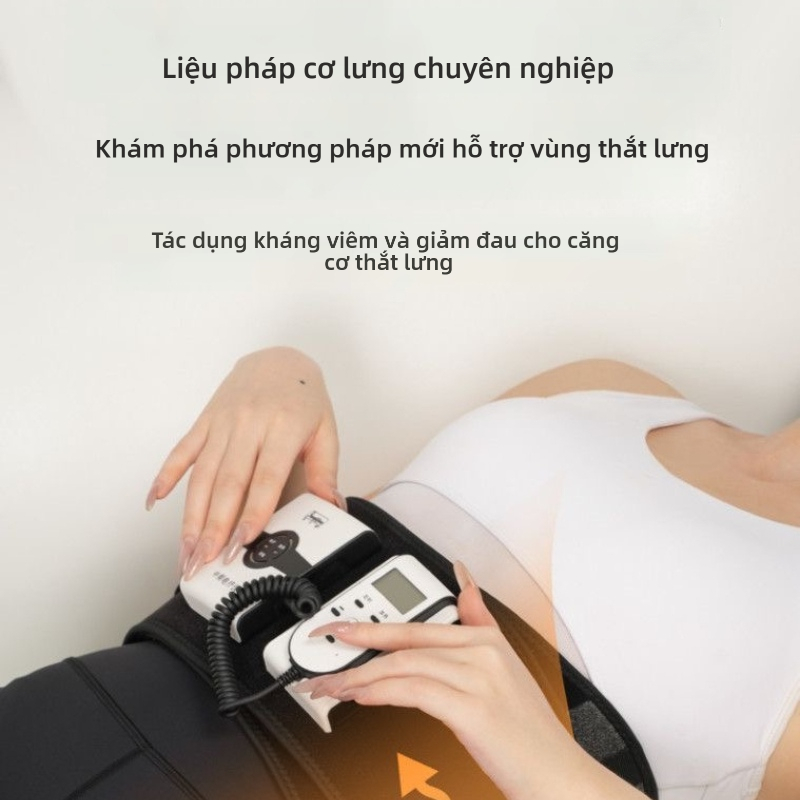 Thắt lưng Massage xung sưởi ấm & Thắt lưng trị liệu bằng đèn LED — Giảm đau lưng & Hỗ trợ thắt lưng