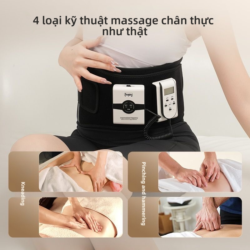 Thắt lưng Massage xung sưởi ấm & Thắt lưng trị liệu bằng đèn LED — Giảm đau lưng & Hỗ trợ thắt lưng