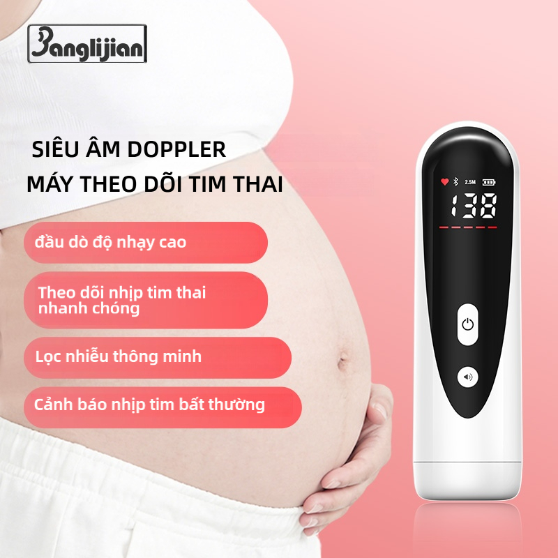 Máy dò nhịp tim siêu âm Doppler cho bé Máy dò nhịp tim di động dành cho bà bầu Ống nghe