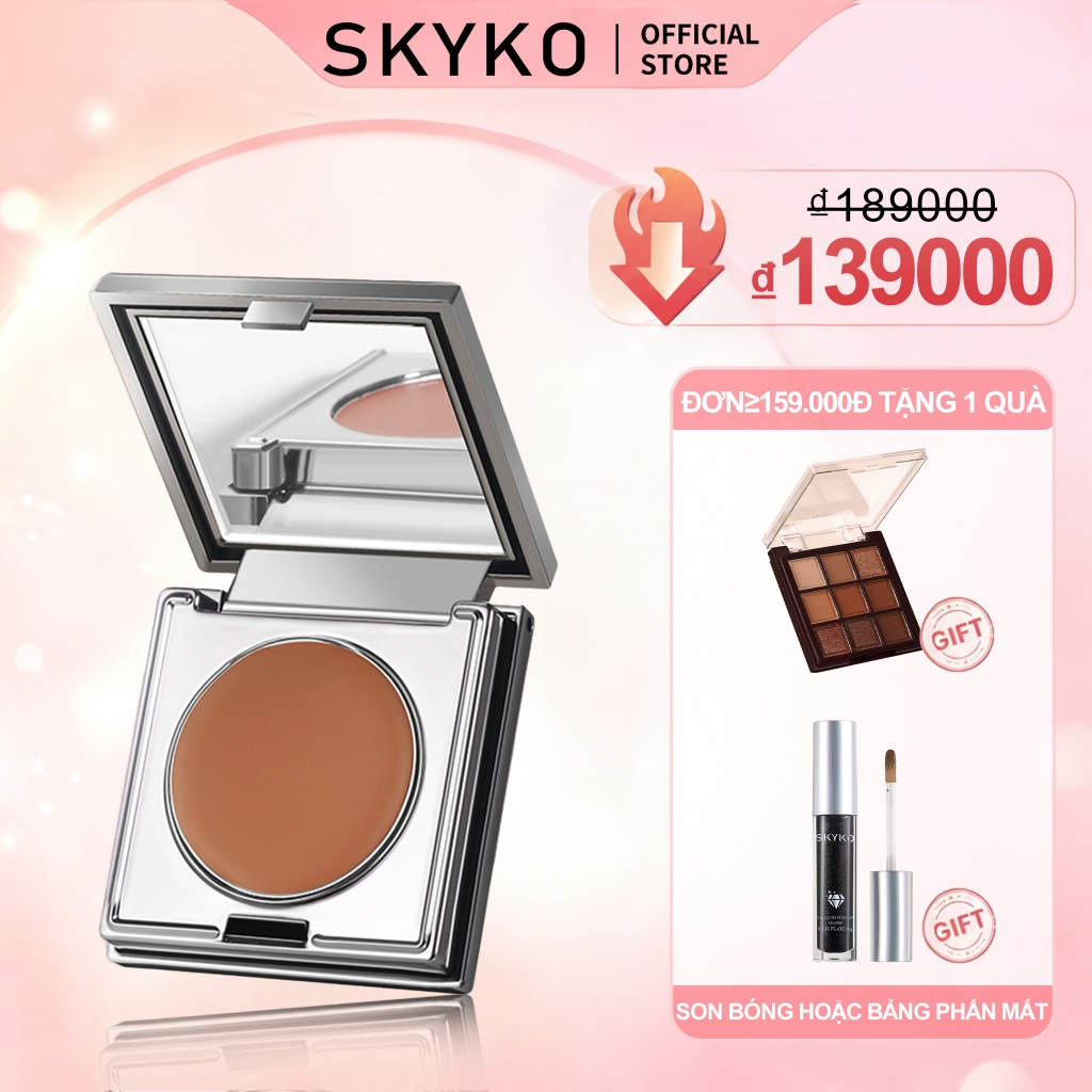 SKYKO Má hồng kem Son bóng 3 Trong 1 Blush Cream 6 Màu