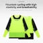 ROCKBROS Áo Đi Xe Đạp Mùa Hè Áo Sơ Mi Tay Dài Thoáng Khí Xẻ Mồ Hôi Nhanh Khô MTB Cross-Country Trail Rời Phù Hợp Với Dải Phản Quang Cho Đi Đêm