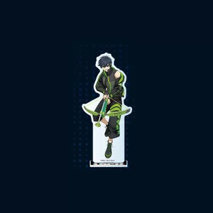 Khóa Xanh "Trận Chiến Ảo" Acrylic Đứng Anime Hình Merch Hiển Thị Bộ Sưu Tập Phong Cách Trò Chơi Quạt Quà Tặng