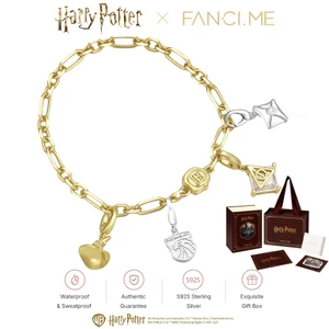 FANCIME x Harry Potter Magic Charm Sterling Vòng tay bạc Vòng tay từ tính Mặt dây chuyền DIY Jewerly (Không bao gồm mặt dây chuyền)