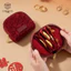 CASEGRACE Túi đựng đồ trang sức du lịch nhỏ Nhung mềm Hộp đựng cho vòng tay Vòng tay Bông tai Đính cườm Vòng cổ Túi đựng đồ trang sức di động để làm quà tặng đám cưới