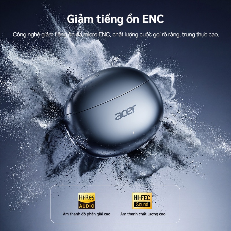 Tai nghe chơi game Acer OHR 627 Bluetooth Độ trễ thấp In-Ear IPX5 HIFI Chất lượng âm thanh Bluetooth chống nước 5.4