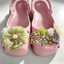 Phong Cách Cổ Tích Hoa Xanh Họa Tiết Giày Quyến Rũ 7 Chiếc Sandal Nữ Trang Trí Nút DIY Phụ Kiện Giày Bộ