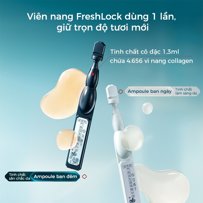 【Livestream】Florasis ( Hoa Tây Tử) Bộ Đôi Tinh Chất Serum Làm Sáng Da Chiết Xuất Hoa Sen 1.3ml*30
