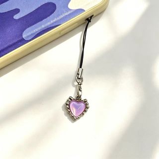 Mặt dây chuyền điện thoại di động Màu hồng dịu dàng Mặt dây chuyền tình yêu Mặt dây chuyền điện thoại di động