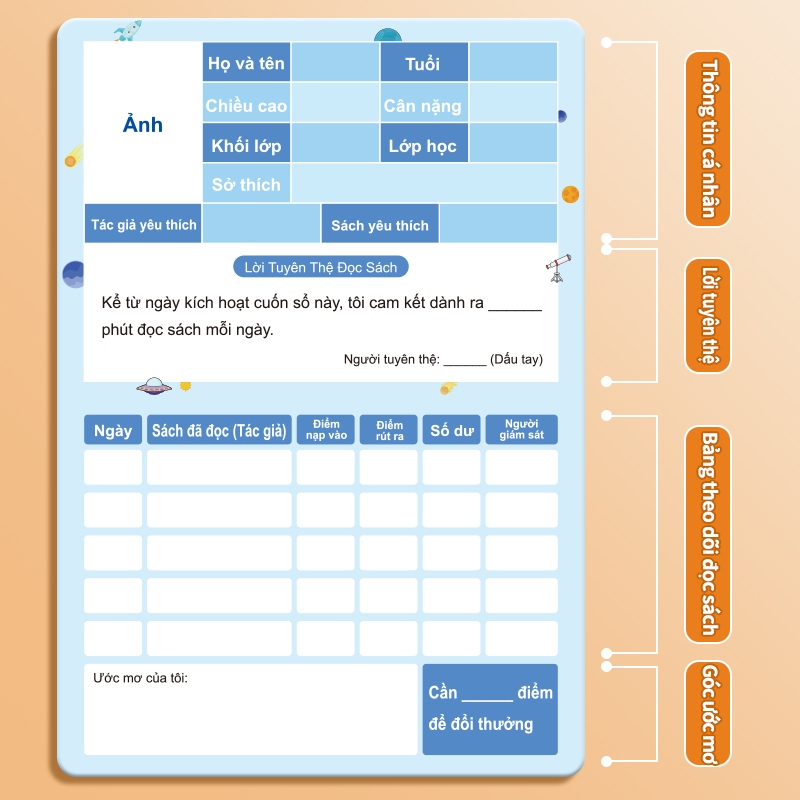 Trẻ Em Tự Kỷ Luật Kiểm Tra Điểm Passbook Có Phần Thưởng Dán Trưởng Thành Mẫu Giáo Đọc Sách Chúc Passbook Mo | BigBuy360 - bigbuy360.vn