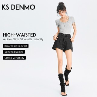 Quần Short Denim Nữ Chất Liệu Cao Cấp, Thiết Kế Chân Rộng, Phong Cách Mới Cho Mùa Hè 2026