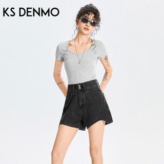 Quần Short Denim Nữ Chất Liệu Cao Cấp, Thiết Kế Chân Rộng, Phong Cách Mới Cho Mùa Hè 2026