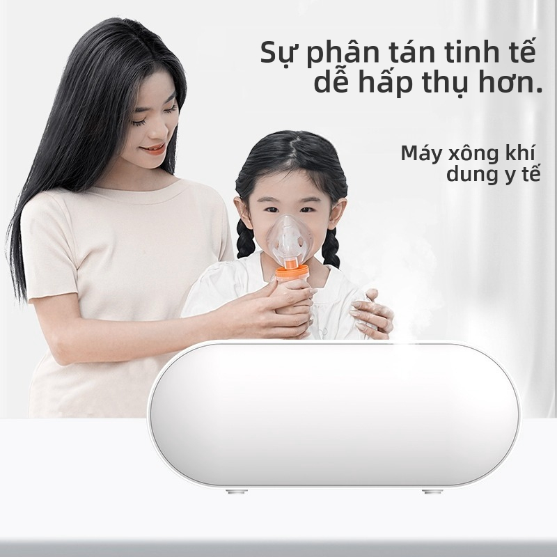 Máy phun sương máy nén y tế di động cho trẻ em và người lớn, mẫu pin lithium có thể sạc lại