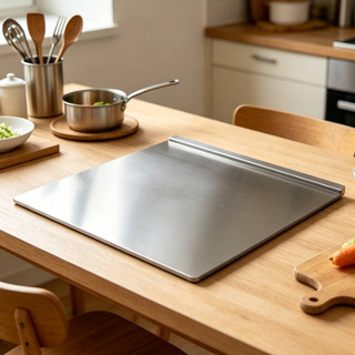 Thớt Inox Dày Đa Năng Thiết Thực Chống Trơn Trượt Ổn Định Bánh Ngọt Cho Thịt Nhà Hàng Buffet Cafe