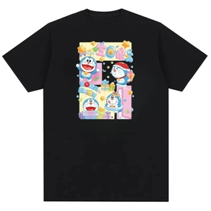 Doremon Fun Họa Tiết In Hình Thiết Kế Nam Nữ Thời Trang Nguyên Chất Cotton In Hình
