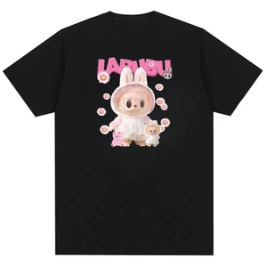 Họa tiết in hình bán chạy nhất mới của La Bo Bo dành cho nam và nữ là áo thun cotton nguyên chất