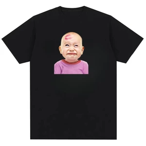 Áo thun cotton nguyên chất in hình quỷ nhỏ dành cho nam và nữ