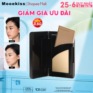 Bảng trang điểm tạo khối mooekiss hai màu, bóng mũi, bóng cạnh, mờ, highlight làm sáng, bảng tạo khối và highlight tích hợp