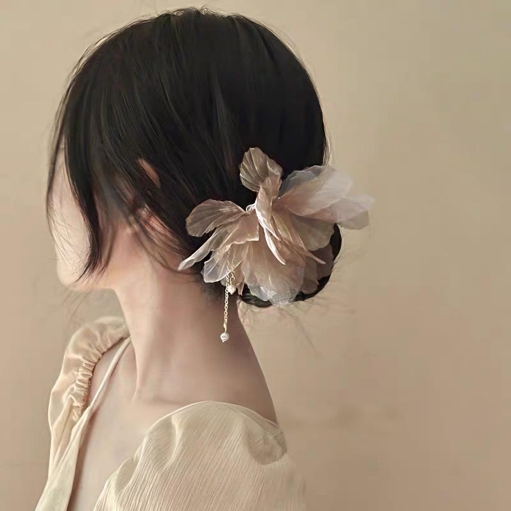Trâm Cài Tóc Ngọc Trai Voan Phong Cách Trung Hoa Cho Nữ