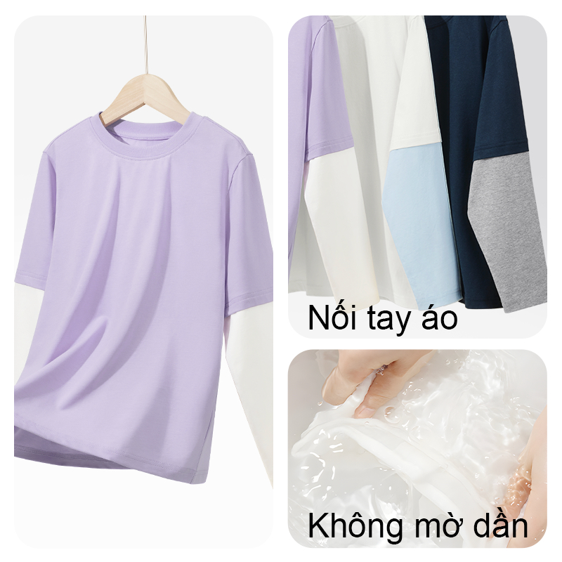 W.G.Q Áo thun dài tay bé trai，vải Cotton 100% mềm mại thoải mái，thoáng khí thấm mồ hôi có Việt Nam