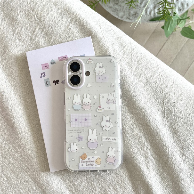 Ốp điện thoại xử lý IMD họa tiết thỏ iPhone 17 Pro Max