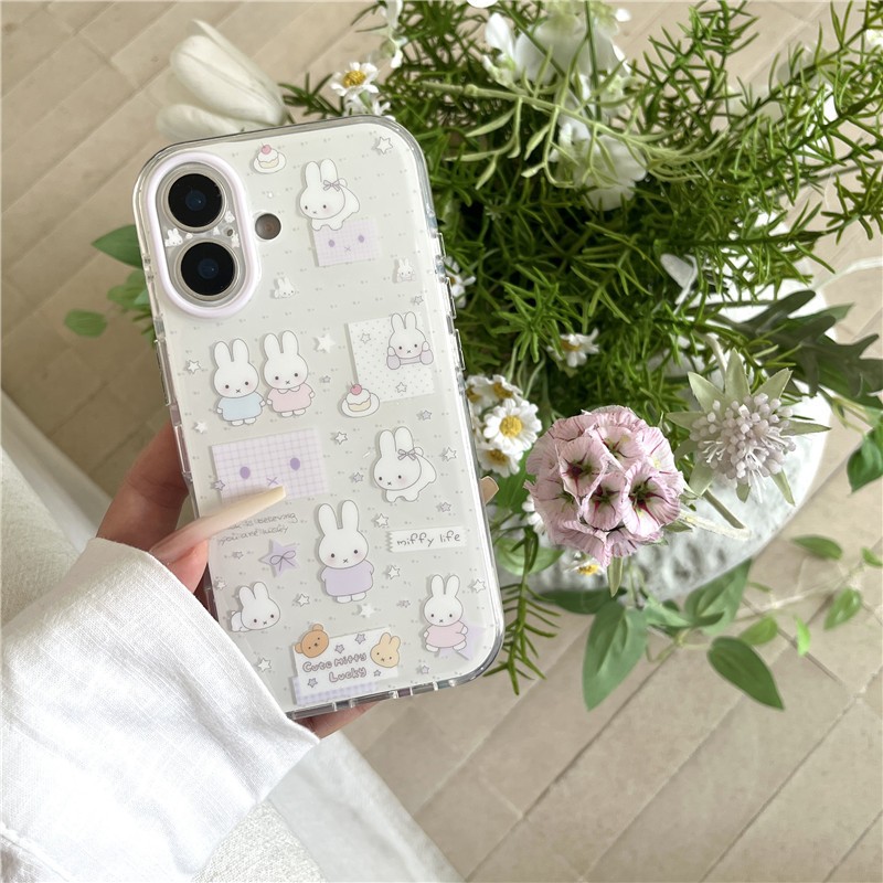 Ốp điện thoại xử lý IMD họa tiết thỏ iPhone 17 Pro Max