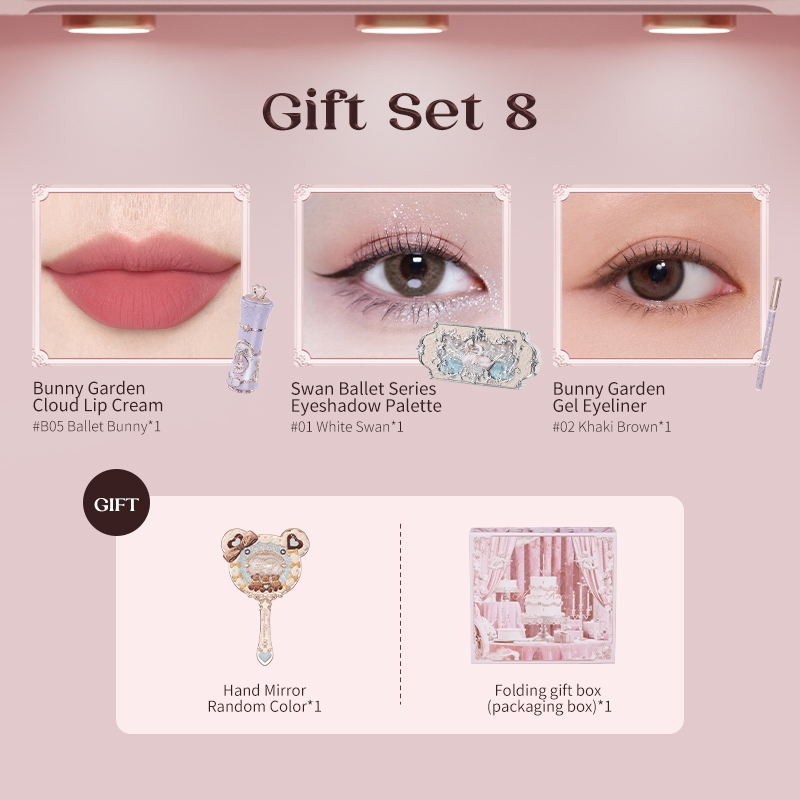 Set Mỹ Phẩm Flower Knows Swan Ballet / Bunny Garden – Son Môi & Bảng Phấn Mắt | BigBuy360 - bigbuy360.vn