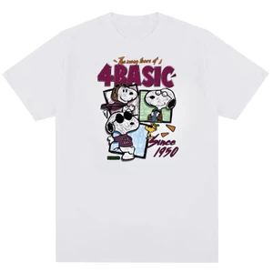 BỐN BASIC Snoop 4Basic Fullbox In Hình Cotton Chất Lượng Cao Trung Tính Áo Thun Thời Trang