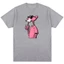 Pink Panther Họa tiết in hình vui nhộn Vải chất lượng cao Thời trang trung tính Áo thun Cotton nguyên chất