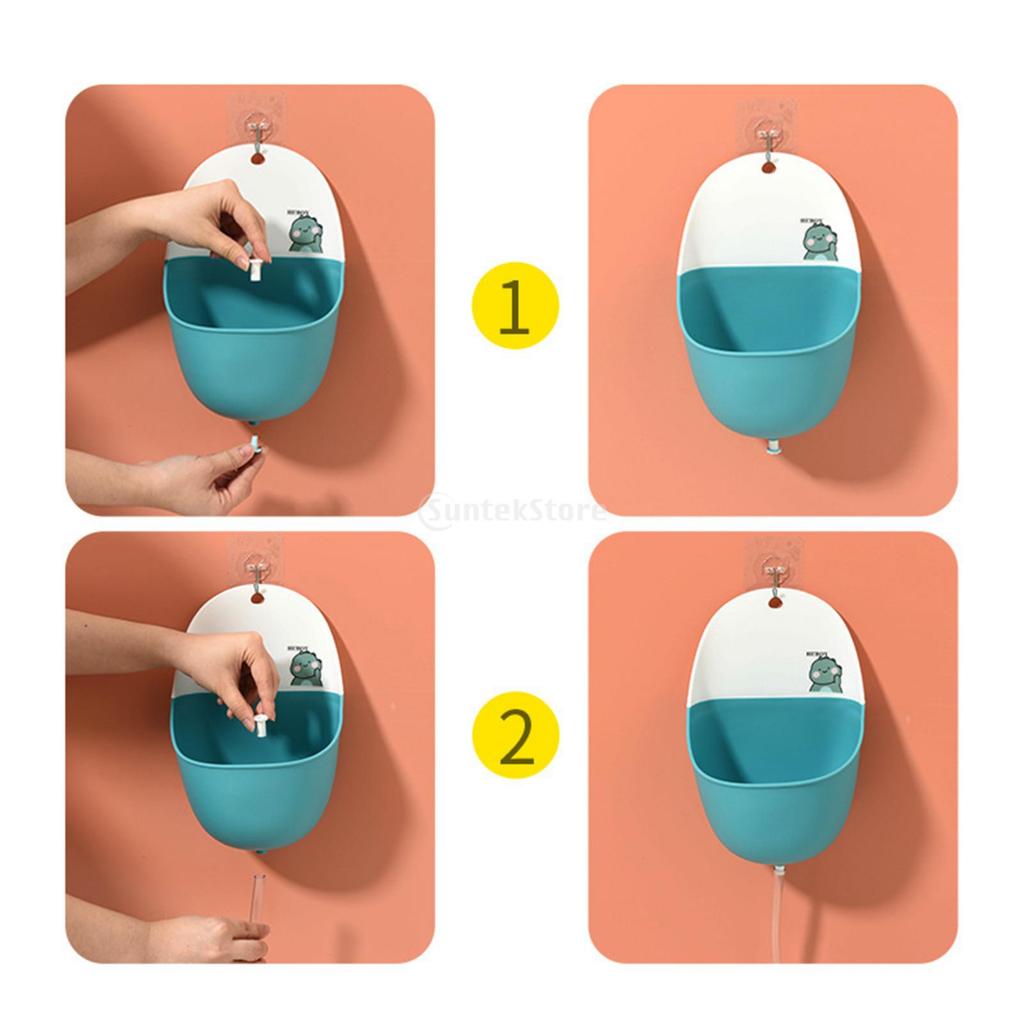 Di Động Đứng Bé Trai Bồn Tiểu Vệ Sinh Họa Tiết Hoạt Hình Treo Trẻ Em Bô Cho