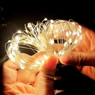Đèn dây LED Pin AA, Đèn vòng hoa lấp lánh cổ tích LED, Đèn trang trí di động chống nước IP44, Ngoài trời trong nhà cho Giáng sinh, Ngày lễ, Đám cưới, Tiệc sinh nhật