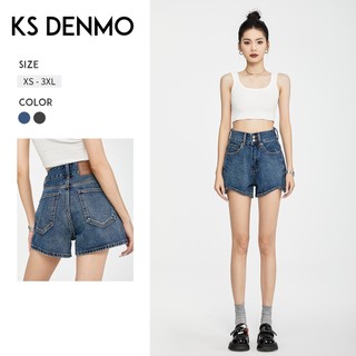 Màu Xanh Đậm Quần Short Denim Nữ Form Chữ A Trendy, Phù Hợp Mùa Hè 2026