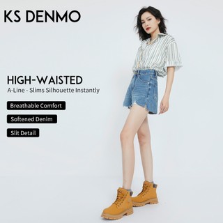 Quần Short Denim Nữ Mỏng Rách Phù Hợp Mùa Hè 2026, Dáng Ôm Thiết Kế Chữ A