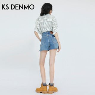 Quần Short Denim Nữ Mỏng Rách Phù Hợp Mùa Hè 2026, Dáng Ôm Thiết Kế Chữ A