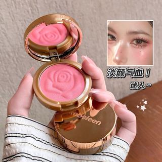 Kobeleen Hoa Hồng Dập Nổi Shimmer Blush Bột Mịn Lấp Lánh Làm Sáng Nâng Cheek Blush Lâu Dài Tự Nhiên Hoàn Thiện NO.C729