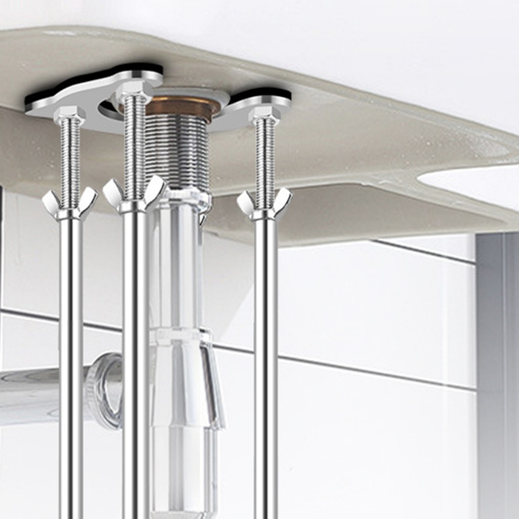 Giá đỡ bồn rửa Undermount Thiết thực Lắp đặt dễ dàng Hệ thống sửa chữa hạng nặng nhẹ cho nhà bếp Phòng tắm tại nhà Mặt bàn