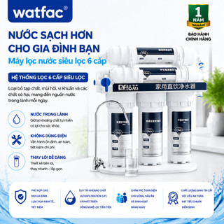 watfac Máy lọc nước sáu tầng nhà bếp không có điện {phụ kiện miễn phí}