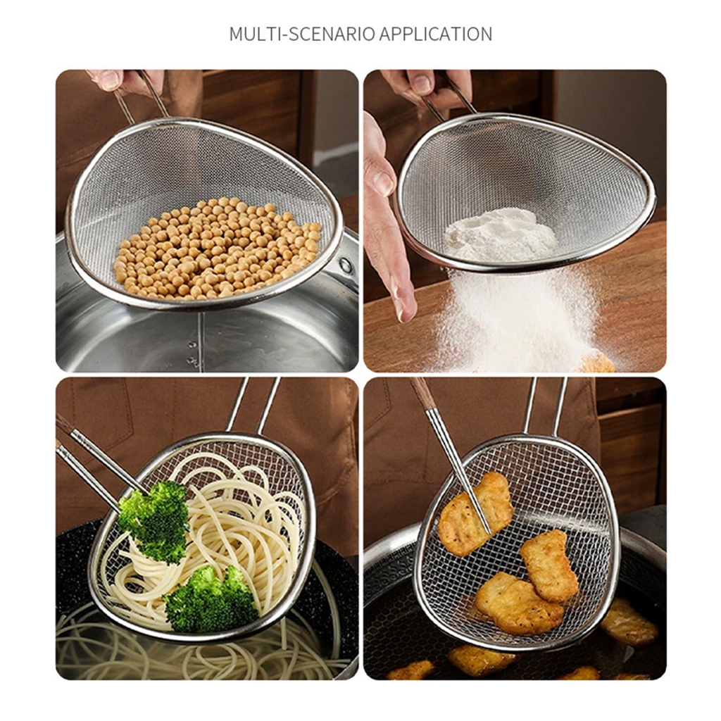Nhà Bếp Lọc Lưới Thô Lọc Skimming Dụng Cụ Nhà Bếp Phụ Kiện Nấu Ăn Và Chiên Skimmer. Cho Mì Spaghetti