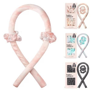 Bộ máy uốn tóc không nhiệt Satin – Máy uốn tóc không nhiệt qua đêm & 2 máy uốn tóc Satin, Máy uốn tóc thoải mái khi ngủ để tạo kiểu tóc không có lông, không gây hư tổn nhiệt