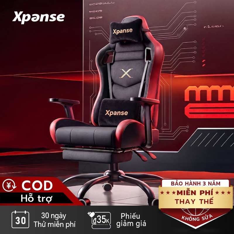 Ghế gaming Xpanse X20 Lớp thoáng khí dẻo dai mát lạnh - Lót bên trong đệm cao su tự nhiên | ghế công thái học | ghế tựa lưng | ghế văn phòng