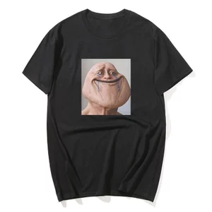 Cuộc Sống Thực Troll Mặt Meme Ngộ nghĩnh Quà Tặng Quần Áo Áo nam Nữ Retro Thời Trang Quá Khổ Áo Mùa Hè Rời Dạo Phố Áo Thun