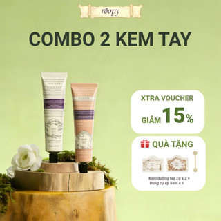 [Bộ đôi bán chạy] ROOPY Kem dưỡng da tay và móng hương thảo mộc  | Hương thơm ba tầng, thẩm thấu nhẹ nhàng không nhờn dính | Thành phần thảo mộc tự nhiên, dưỡng ẩm sâu cho đôi tay