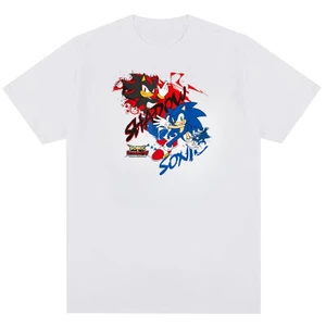 TEE Phim Hoạt Hình Nhím Soundwave vs Hedgehog Shadow In Thiết Kế Trung Tính Áo Thun Chất Lượng Cao