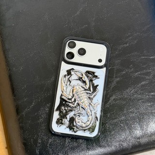 Ốp điện thoại Halo 3D Drop Gel Scorpion Thích hợp cho iPhone 11 12 13 14 15 16 17 Pro Max Trong suốt Full Pack Vỏ silicon chống rơi