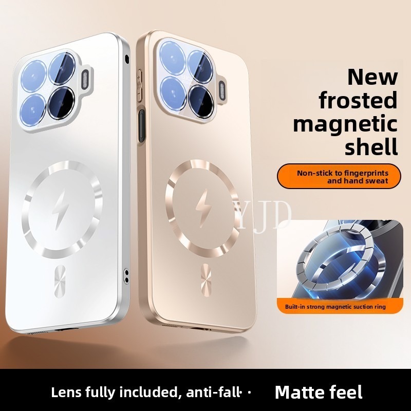 Ốp Lưng Cho Xiaomi 17T Pro Mẫu Mới Matte Back Panel Bảo Vệ Ống Kính Từ Tính Thu Hút Chống Rơi Vỏ Điện Thoại