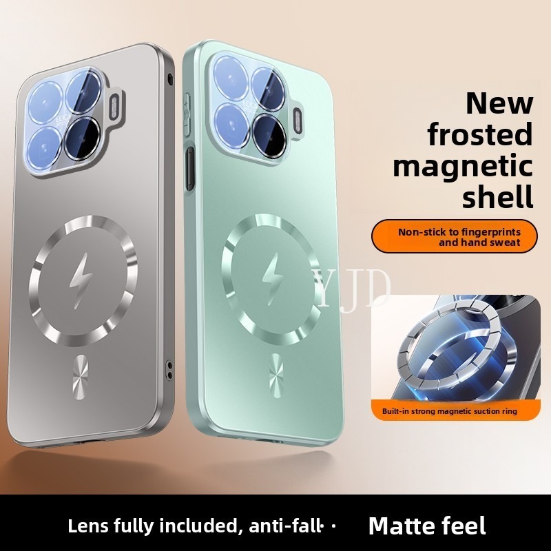 Ốp Lưng Cho Xiaomi 17T Pro Mẫu Mới Matte Back Panel Bảo Vệ Ống Kính Từ Tính Thu Hút Chống Rơi Vỏ Điện Thoại