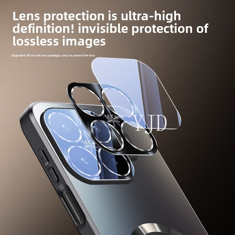 Ốp Lưng Cho Xiaomi 17T Pro Mẫu Mới Matte Back Panel Bảo Vệ Ống Kính Từ Tính Thu Hút Chống Rơi Vỏ Điện Thoại