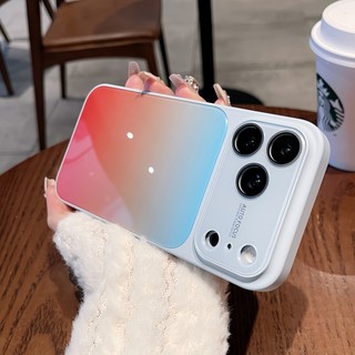 Cửa sổ xem lớn Gradient ngay lập tức thay đổi sang 17 vỏ điện thoại phù hợp cho iPhone 12 13 14 15 16 17 Pro Max Vỏ silicon bảo vệ toàn diện